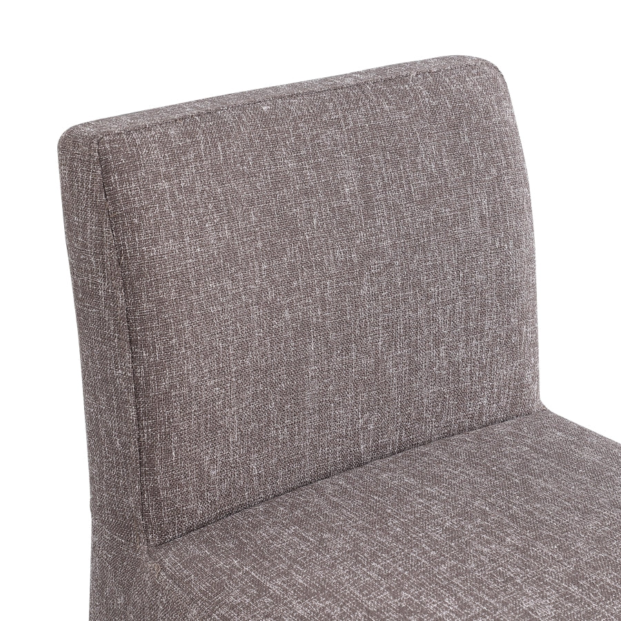 Gramercy Linen Textured Fabric Upholstered Bar / Counter Stools — 754-C - Brown - 754Brown-C alternate view 6