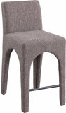 Gramercy Linen Textured Fabric Upholstered Bar / Counter Stools — 754-C - Brown - 754Brown-C