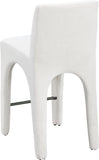 Gramercy Linen Textured Fabric Upholstered Bar / Counter Stools — 754-C - Cream - 754Cream-C alternate view 5