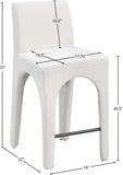 Gramercy Linen Textured Fabric Upholstered Bar / Counter Stools — 754-C - Cream - 754Cream-C Dim