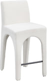 Gramercy Linen Textured Fabric Upholstered Bar / Counter Stools — 754-C - Cream - 754Cream-C