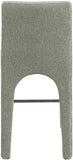 Gramercy Linen Textured Fabric Upholstered Bar / Counter Stools — 754-C - Green - 754Green-C alternate view 2