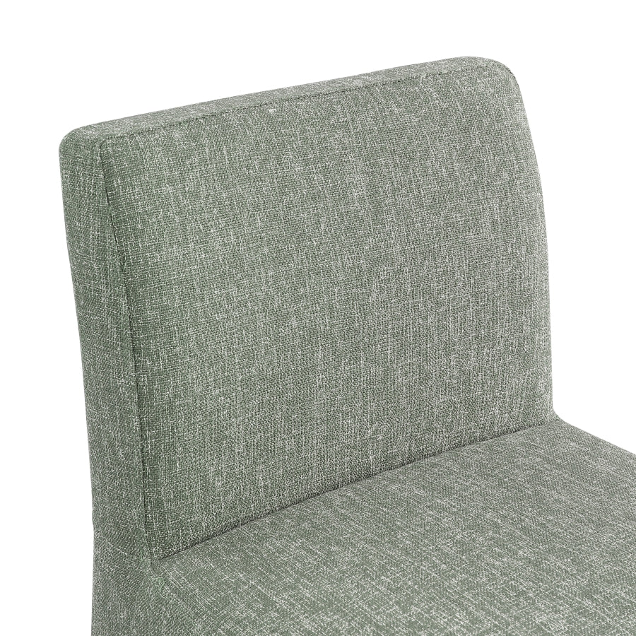 Gramercy Linen Textured Fabric Upholstered Bar / Counter Stools — 754-C - Green - 754Green-C alternate view 6