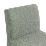 Gramercy Linen Textured Fabric Upholstered Bar / Counter Stools — 754-C - Green - 754Green-C alternate view 6