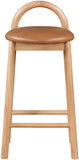 Calvin Vegan Leather Upholstered Counter Stool — 475-C - Cognac - 475Cognac-C alternate view 3