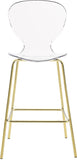 Clarion Lucite Seat And Metal Base Counter Stool — 767-C - Gold - 767-C alternate view 4