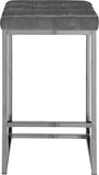 Nicola Velvet Upholstered Counter Stool — 904-C - Grey - 904Grey-C alternate view 2