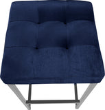 Nicola Velvet Upholstered Counter Stool — 904-C - Blue - 904Navy-C alternate view 3