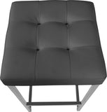Nicola Vegan Leather Upholstered Counter Stool — 905-C - Grey - 905Grey-C alternate view 3