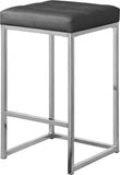 Nicola Vegan Leather Upholstered Counter Stool — 905-C - Grey - 905Grey-C