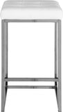 Nicola Vegan Leather Upholstered Counter Stool — 905-C - White - 905White-C alternate view 2