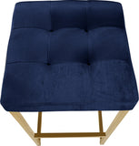 Nicola Velvet Upholstered Counter Stool — 906-C - Blue - 906Navy-C alternate view 3