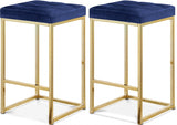 Nicola Velvet Upholstered Counter Stool — 906-C - Blue - 906Navy-C Double Chair