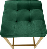 Nicola Velvet Upholstered Counter Stool — 906-C - Green - 906Green-C alternate view 3