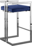 Ezra Velvet Upholstered Counter Stool — 909-C - Blue - 909Navy-C alternate view 2