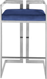 Ezra Velvet Upholstered Counter Stool — 909-C - Blue - 909Navy-C alternate view 3