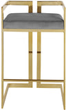 Ezra Velvet Upholstered Counter Stool — 912-C - Grey - 912Grey-C alternate view 3