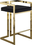 Ezra Velvet Upholstered Counter Stool — 912-C - Black - 912Black-C