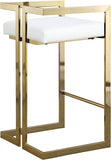 Ezra Vegan Leather Upholstered Counter Stool — 913-C - White - 913White-C alternate view 2