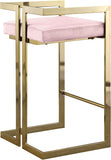 Ezra Velvet Upholstered Counter Stool — 912-C - Pink - 912Pink-C alternate view 2