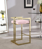 Ezra Velvet Upholstered Counter Stool — 912-C - Pink - 912Pink-C alternate view 4
