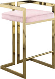 Ezra Velvet Upholstered Counter Stool — 912-C - Pink - 912Pink-C