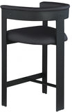 Romeo Vegan Leather Upholstered Counter Stool — 414-C - Black - 414Black-C alternate view 5