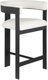 Romeo Vegan Leather Upholstered Counter Stool — 414-C - Cream - 414Cream-C alternate view 2