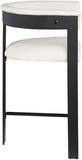 Romeo Vegan Leather Upholstered Counter Stool — 414-C - Cream - 414Cream-C alternate view 3