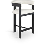 Romeo Vegan Leather Upholstered Counter Stool — 414-C - Cream - 414Cream-C