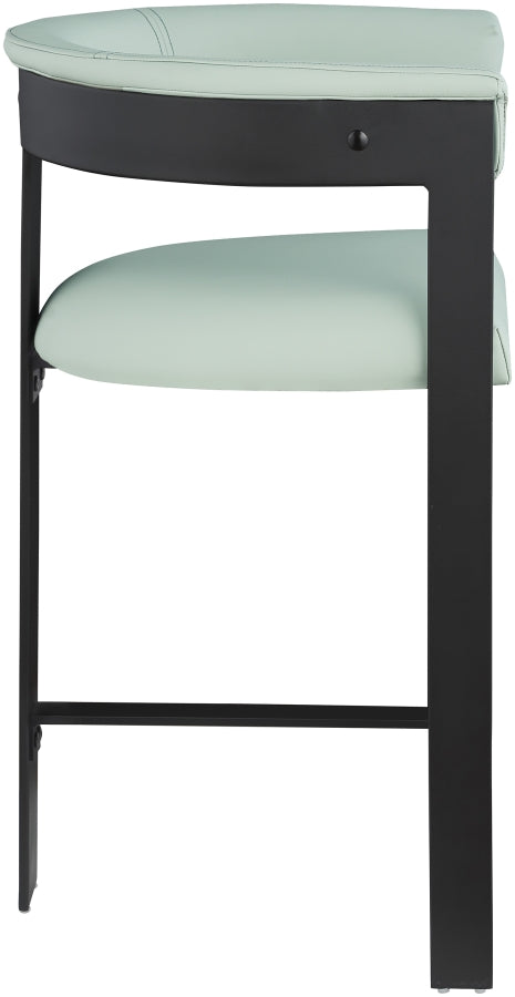 Romeo Vegan Leather Upholstered Counter Stool — 414-C - Mint - 414Mint-C alternate view 3