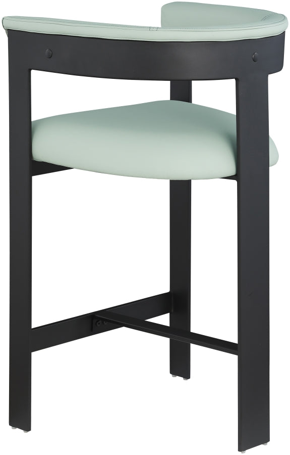 Romeo Vegan Leather Upholstered Counter Stool — 414-C - Mint - 414Mint-C alternate view 4