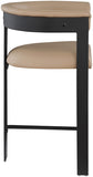 Romeo Vegan Leather Upholstered Counter Stool — 414-C - Tan - 414Tan-C alternate view 3