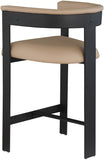 Romeo Vegan Leather Upholstered Counter Stool — 414-C - Tan - 414Tan-C alternate view 4