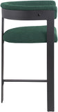 Romeo Boucle Fabric Upholstered Bar / Counter Stool — 415-C - Green - 415Green-C alternate view 3