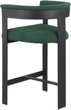 Romeo Boucle Fabric Upholstered Bar / Counter Stool — 415-C - Green - 415Green-C alternate view 4