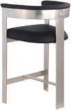 Romeo Vegan Leather Upholstered Counter Stool — 738-C - Black - 738Black-C alternate view 4