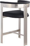 Romeo Vegan Leather Upholstered Counter Stool — 738-C - Black - 738Black-C alternate view 5