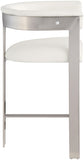 Romeo Vegan Leather Upholstered Counter Stool — 738-C - Cream - 738Cream-C alternate view 3