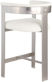 Romeo Vegan Leather Upholstered Counter Stool — 738-C - Cream - 738Cream-C alternate view 4
