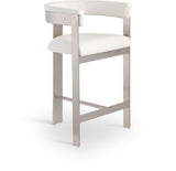 Romeo Vegan Leather Upholstered Counter Stool — 738-C - Cream - 738Cream-C
