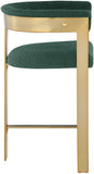 Romeo Boucle Fabric Upholstered Bar / Counter Stools — 876-C - Green - 876Green-C alternate view 3
