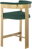 Romeo Boucle Fabric Upholstered Bar / Counter Stools — 876-C - Green - 876Green-C alternate view 5