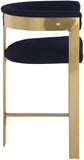 Romeo Boucle Fabric Upholstered Bar / Counter Stools — 876-C - Blue - 876Navy-C alternate view 3