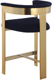 Romeo Boucle Fabric Upholstered Bar / Counter Stools — 876-C - Blue - 876Navy-C alternate view 5
