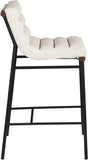 Burke Vegan Leather Upholstered Bar Stools — 800-C - Cream - 800Cream-C alternate view 3