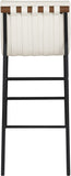 Burke Vegan Leather Upholstered Bar Stools — 800-C - Cream - 800Cream-C alternate view 4