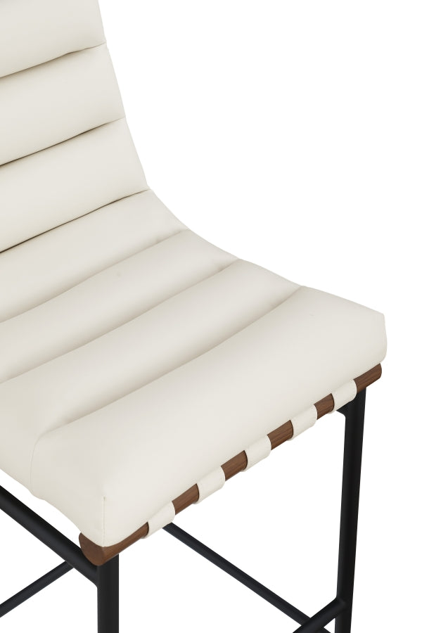 Burke Vegan Leather Upholstered Bar Stools — 800-C - Cream - 800Cream-C alternate view 7