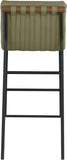 Burke Vegan Leather Upholstered Bar Stools — 800-C - Green - 800Olive-C alternate view 4