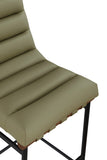 Burke Vegan Leather Upholstered Bar Stools — 800-C - Green - 800Olive-C alternate view 7